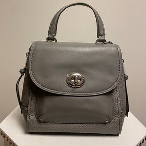 COACH Faye Convertible Leather Bag